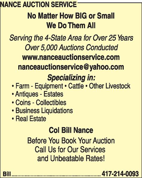 Nance auction service - All bidders must be approved to bid, so please register on bigiron.com at least 24 hours before the auction closes or call 800-887-8625 for assistance. Legal Description: The S ½ NE ¼ Section 17-17-4 Nance County, NE, containing 80+/- acres. Land Location: Take Hwy 39 north of Genoa to N 480 th Street.